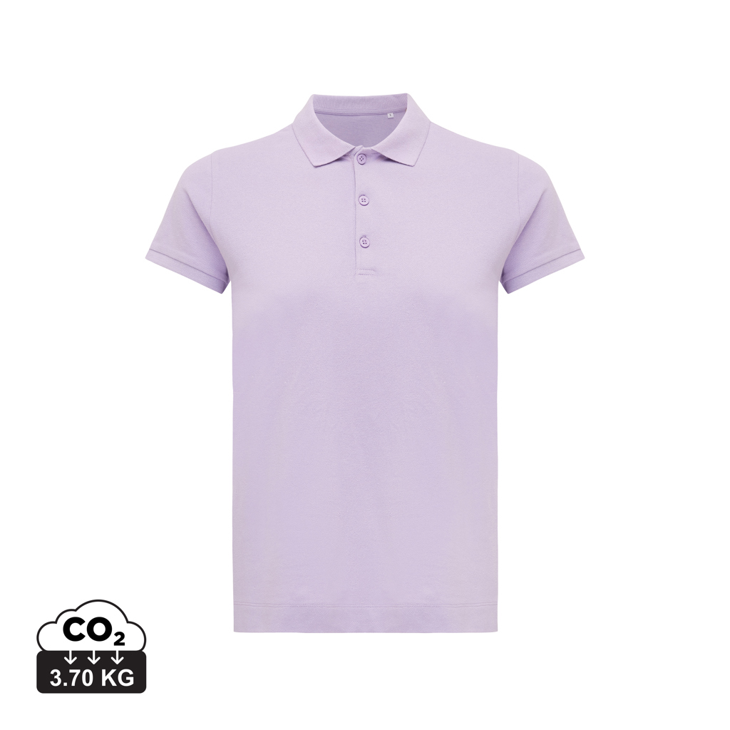 Polo da donna Yosemite in cotone piquet riciclato, lavender