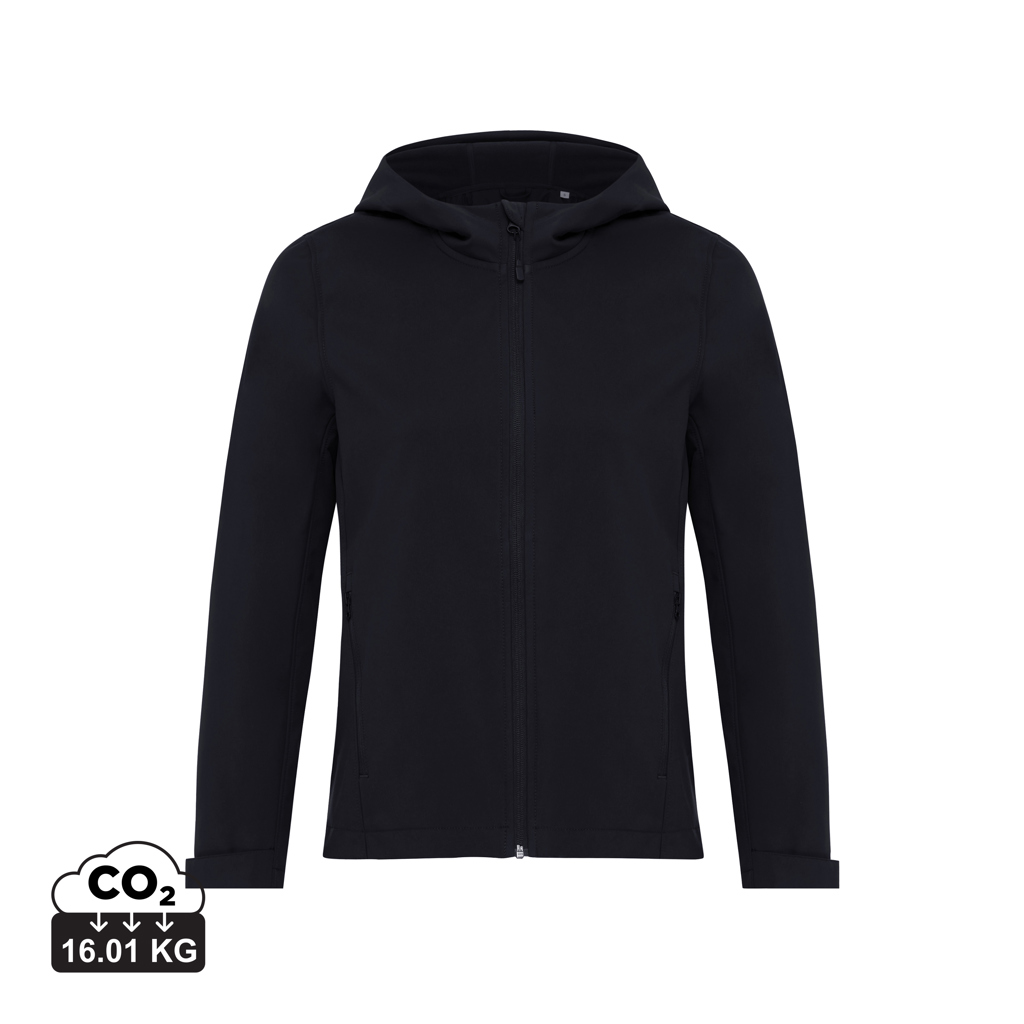 Giacca softshell da donna Makalu in rPET, nero