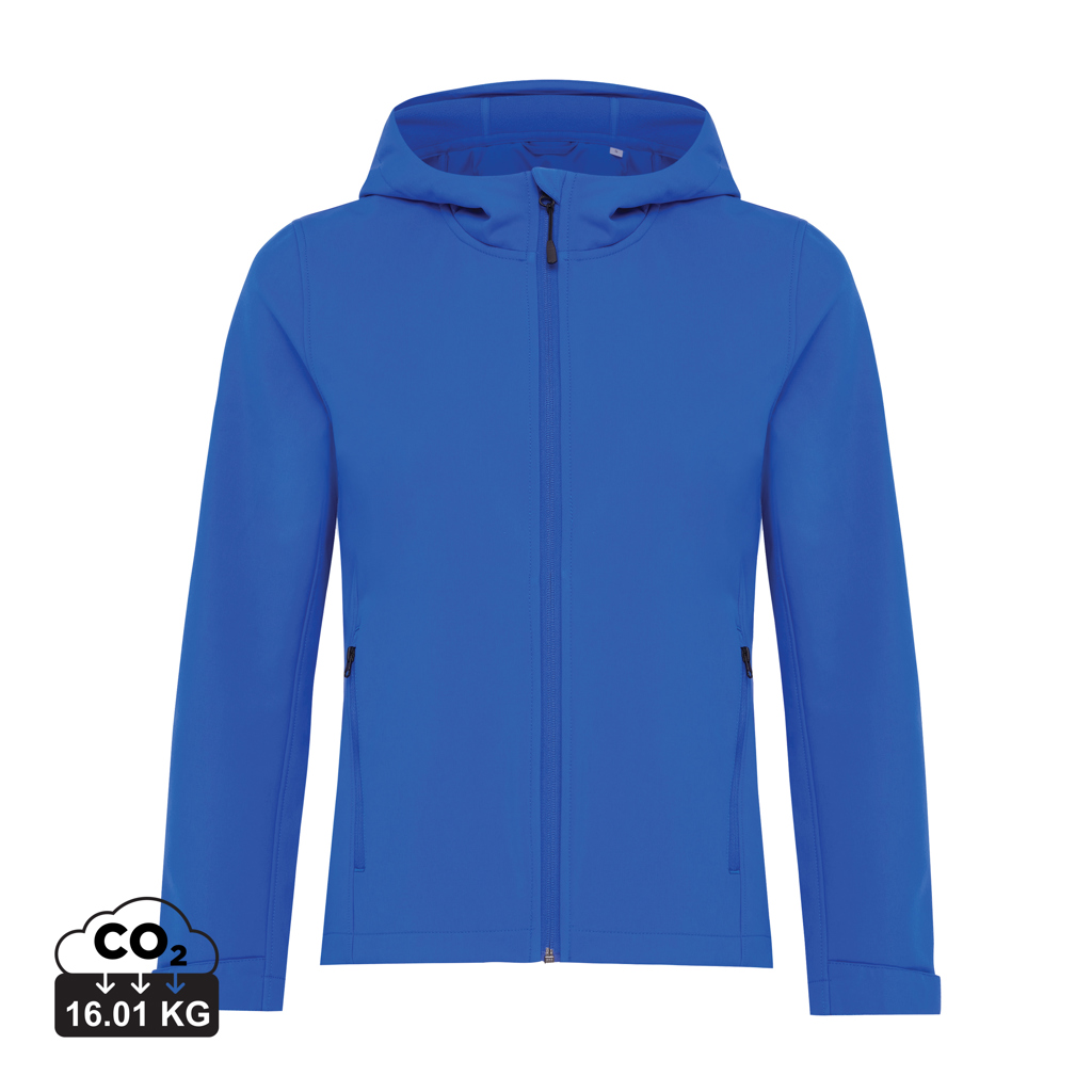 Makalu women recycled polyester soft shell jacket, royal blu