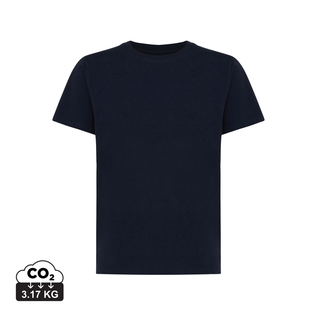 T-shirt da bambino Koli in cotone riciclato, blu navy