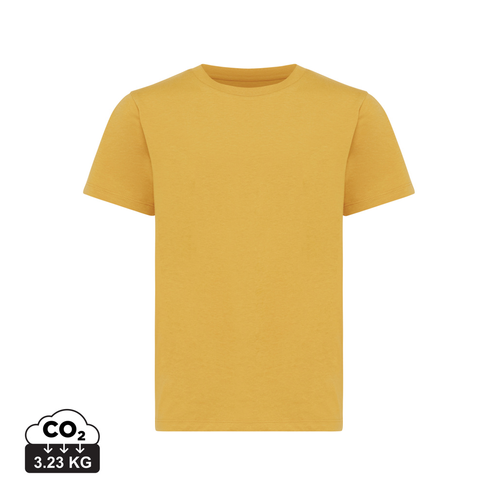 T-shirt da bambino Koli in cotone riciclato, ochre yellow