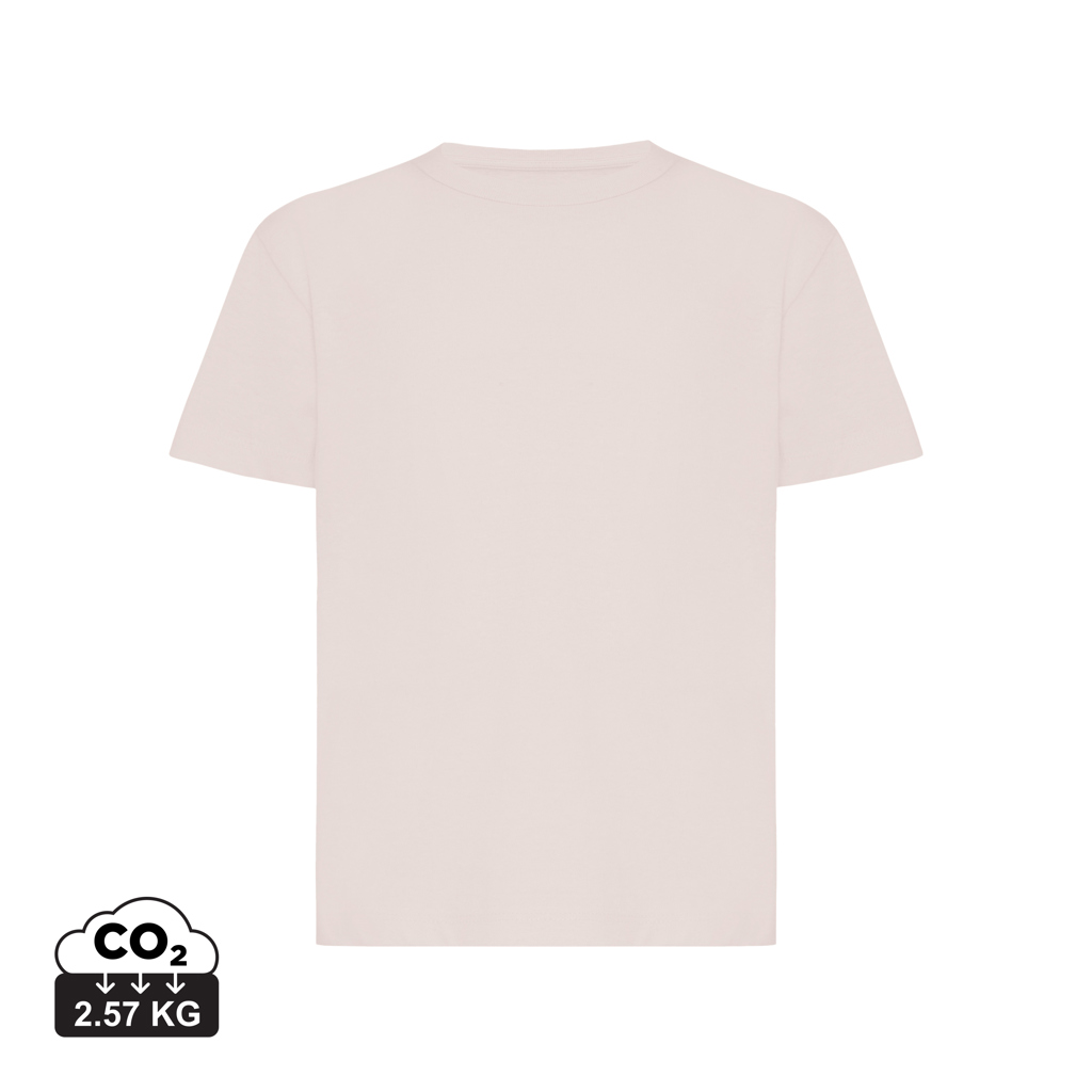 Koli kids lightweight recycled cotton t-shirt, cloud pink