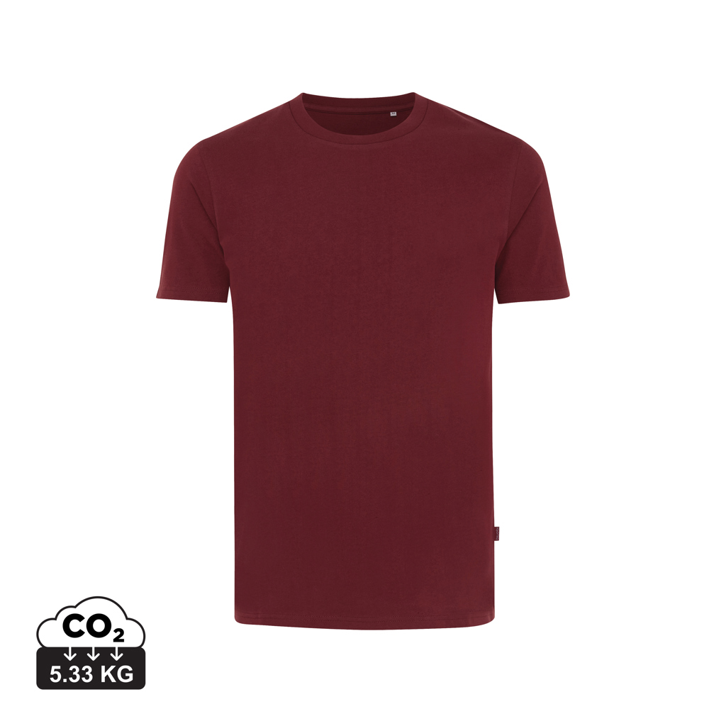 T-shirt Bryce in cotone riciclato, rosso bordeaux