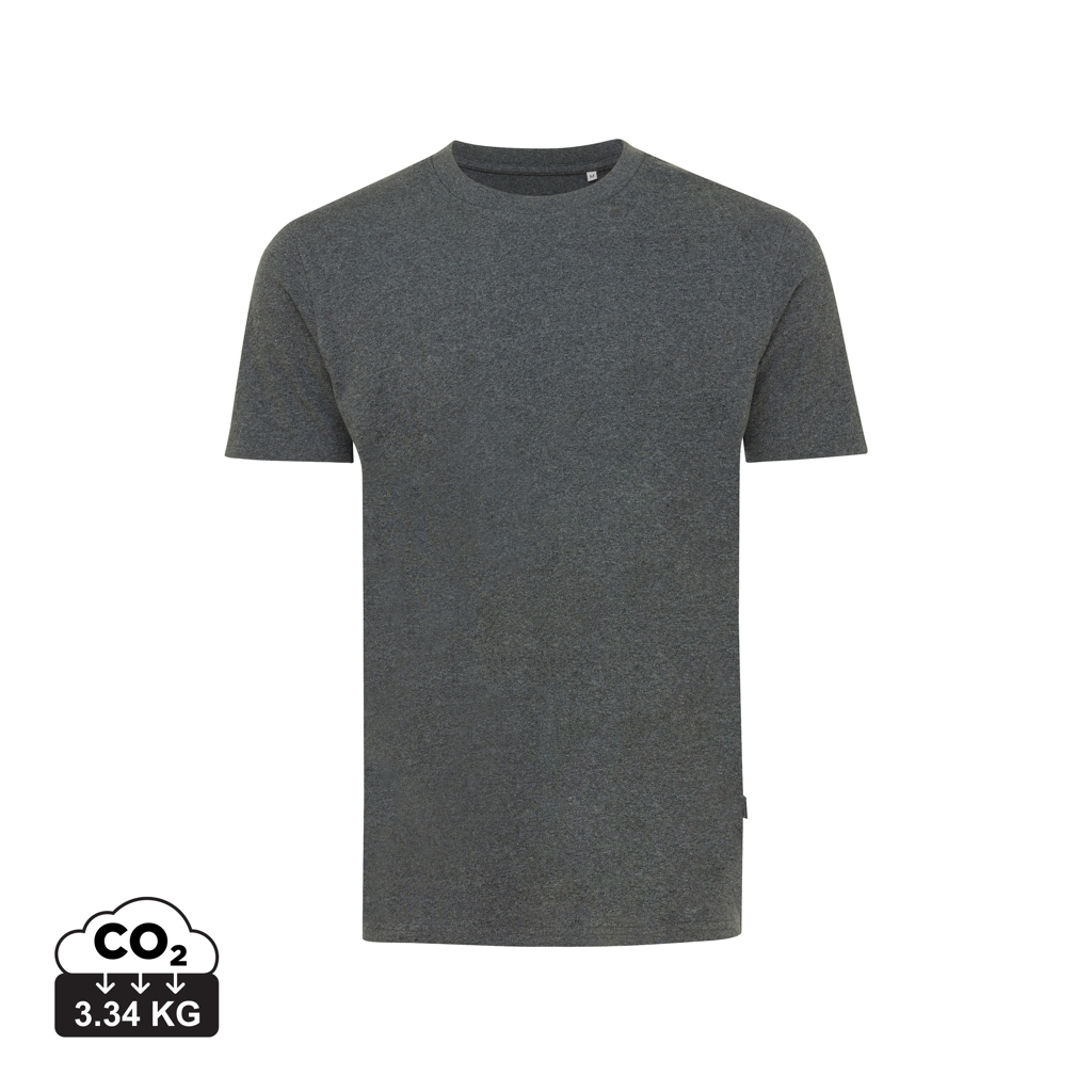 Manuel recycled cotton t-shirt undyed, heather anthracite