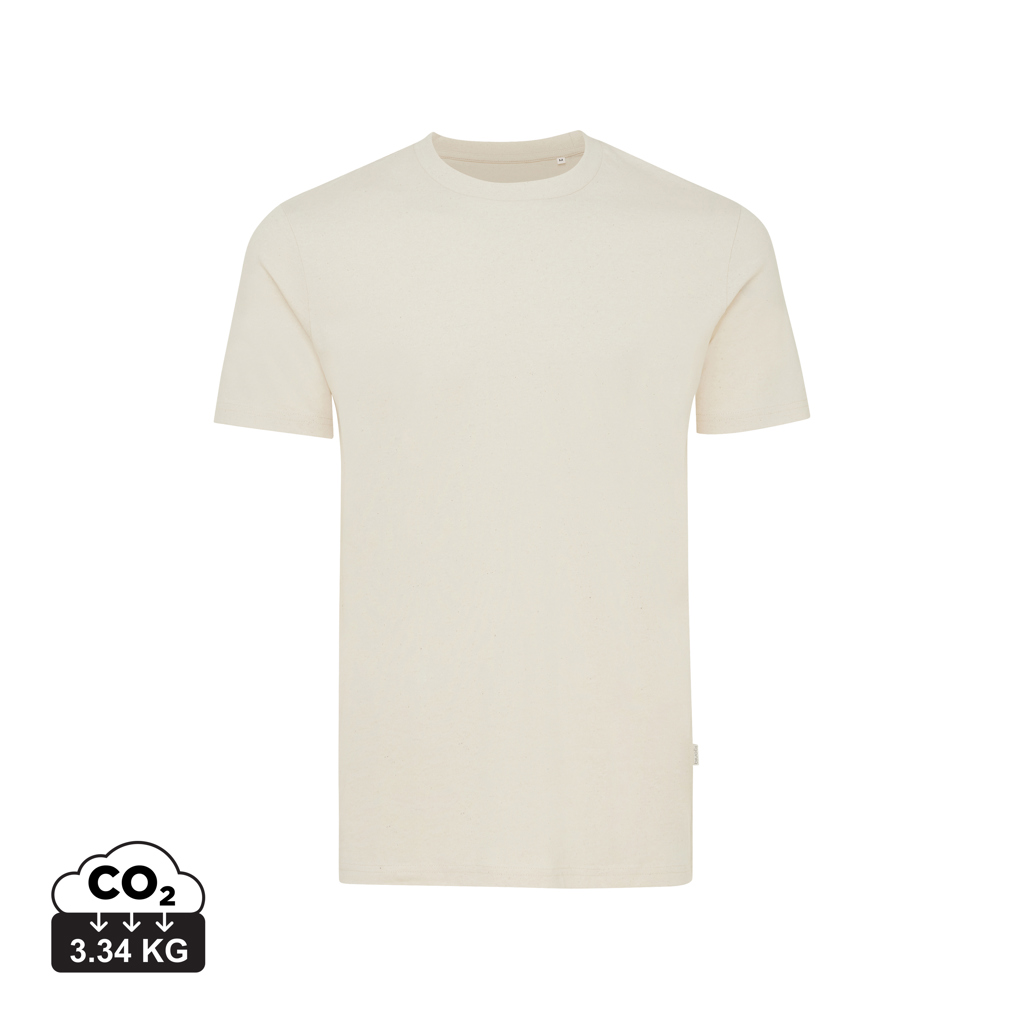 T-shirt Manuel in cotone riciclato non tinto, natural raw