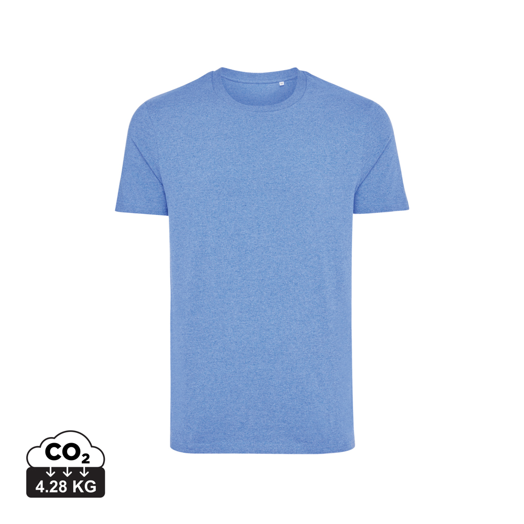 T-shirt Manuel in cotone riciclato non tinto, heather blue