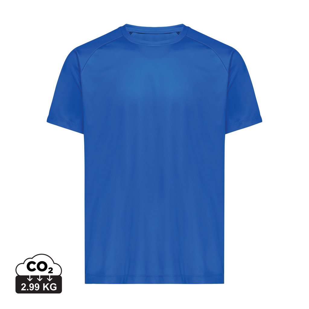 Tikal recycled polyester sport t-shirt, royal blue