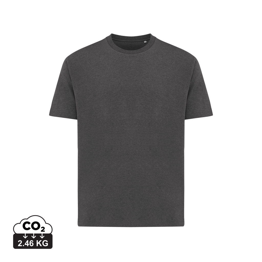 Teide recycled cotton t-shirt, heather anthracite
