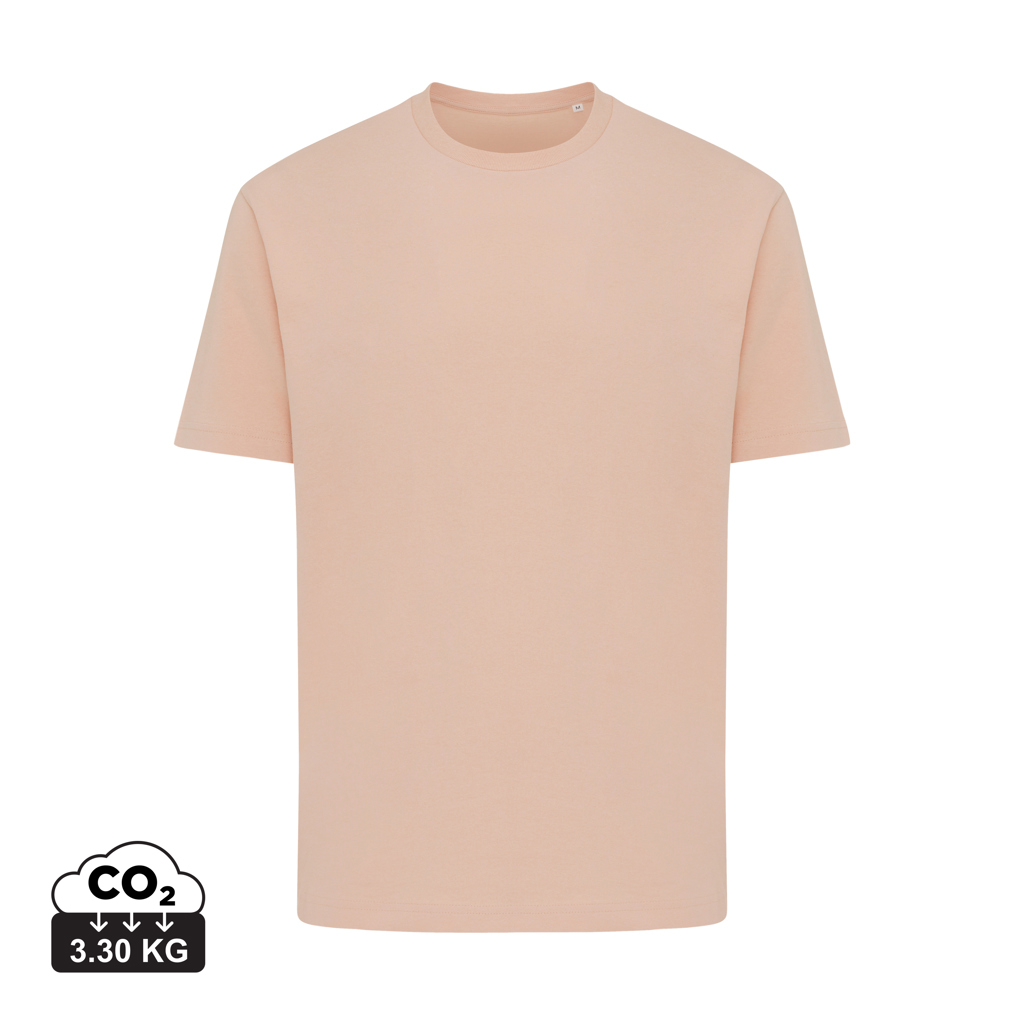 Teide recycled cotton t-shirt, peach nectar