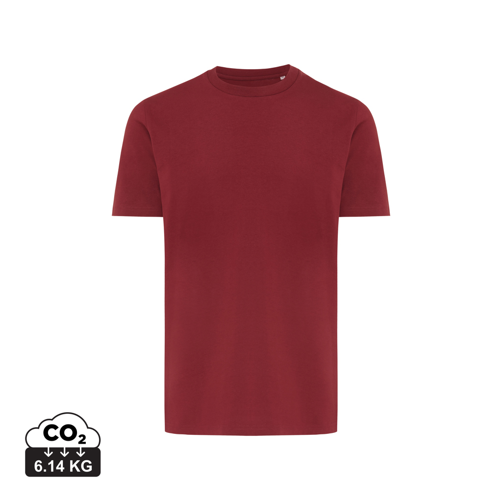 T-shirt Brett in cotone riciclato, rosso bordeaux