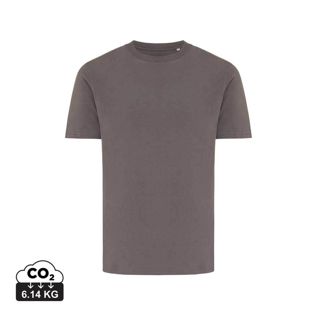 T-shirt Brett in cotone riciclato, carbon fossile