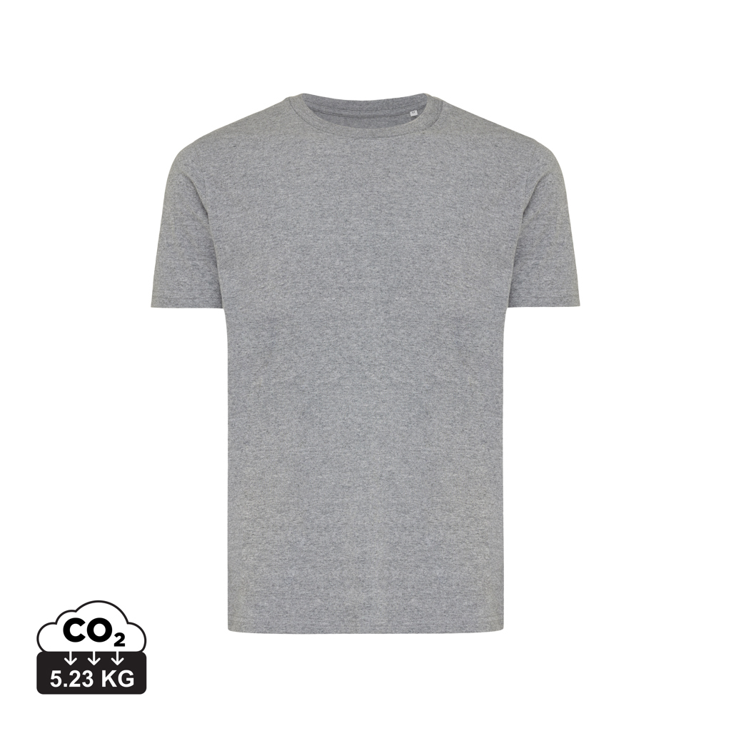 T-shirt Brett in cotone riciclato, light heather anthracite