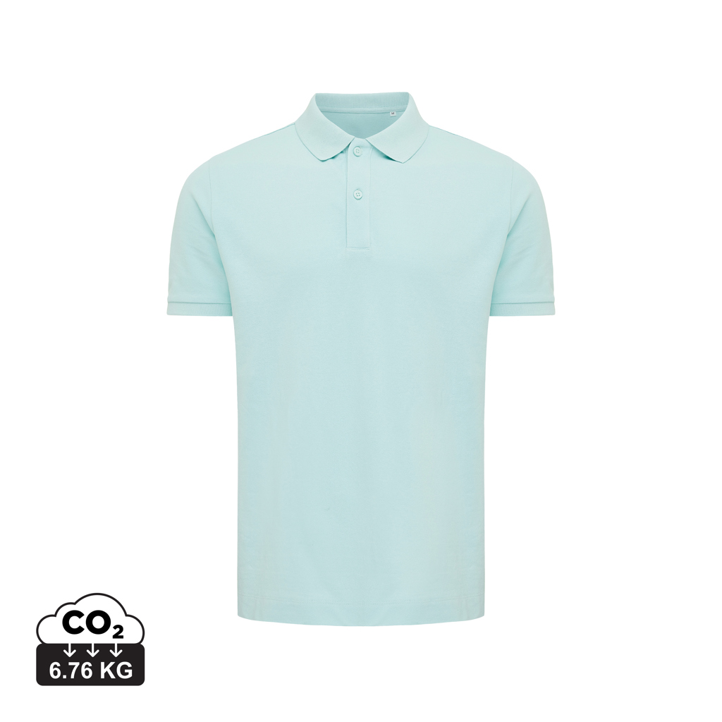 Yosemite recycled cotton pique polo, crushed mint