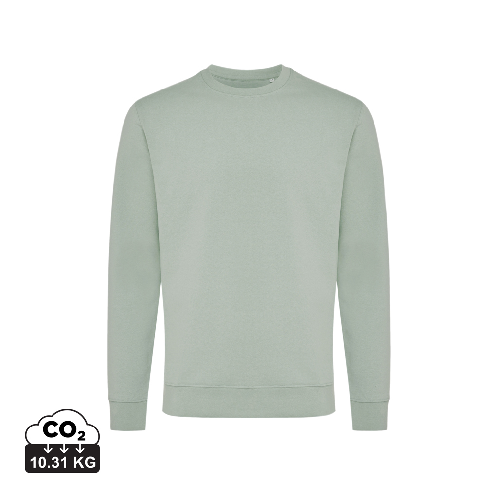 Zion recycled cotton crew neck, iceberg green