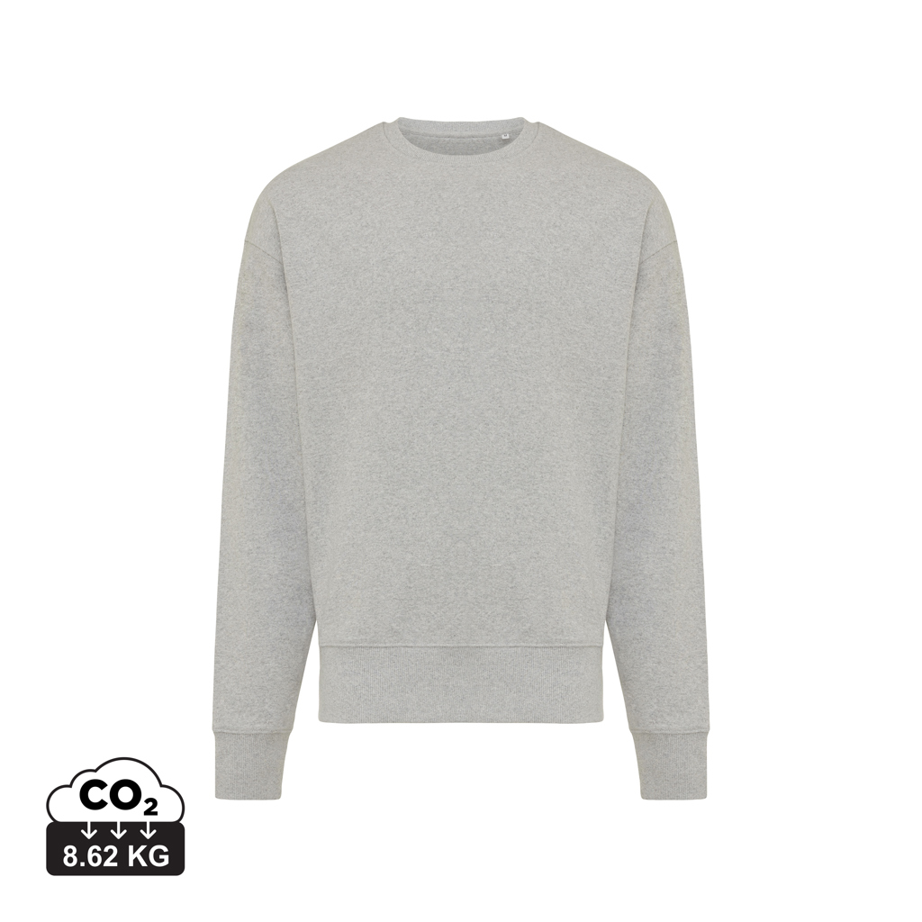 Kruger relaxed recycled cotton crew neck, heather grey