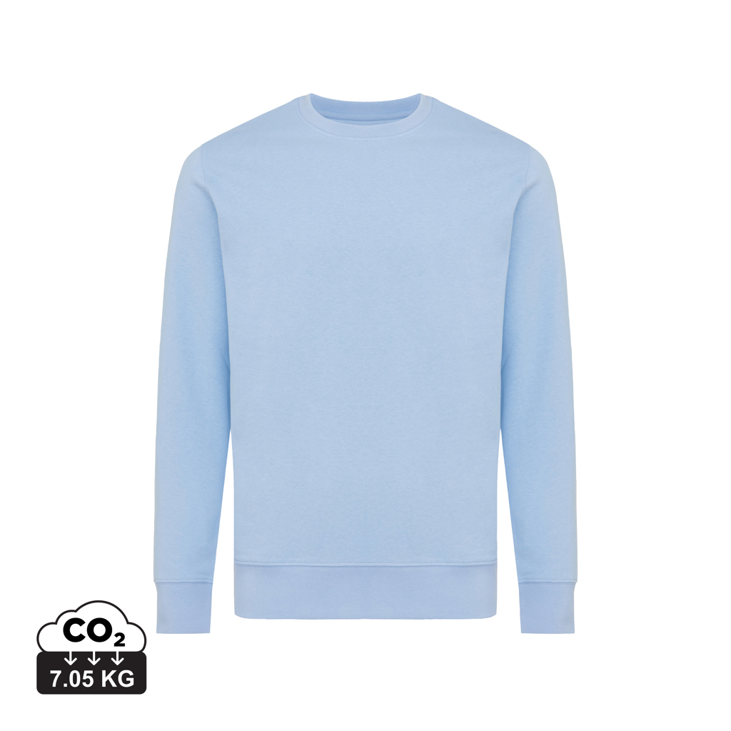 Etosha lightweight recycled cotton crew neck, sky blue