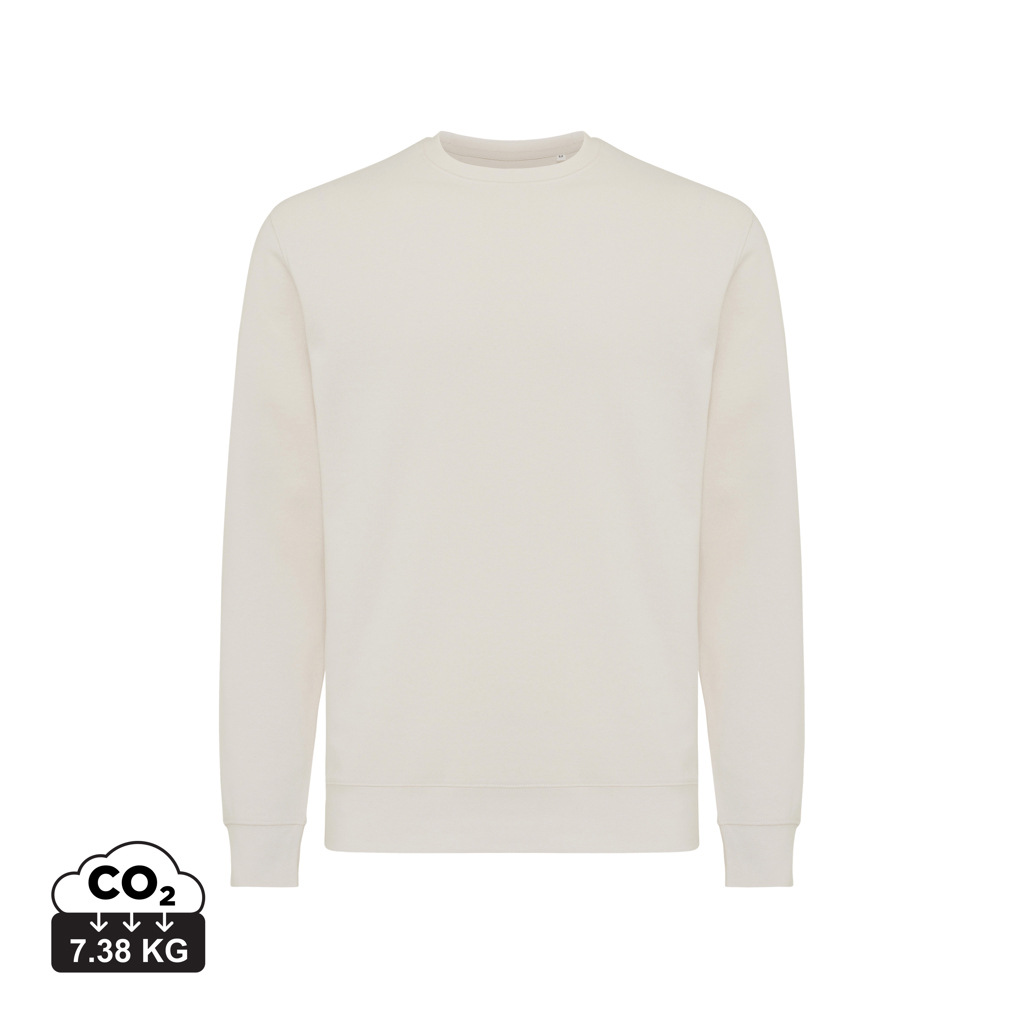 Etosha lightweight recycled cotton crew neck, ivory white