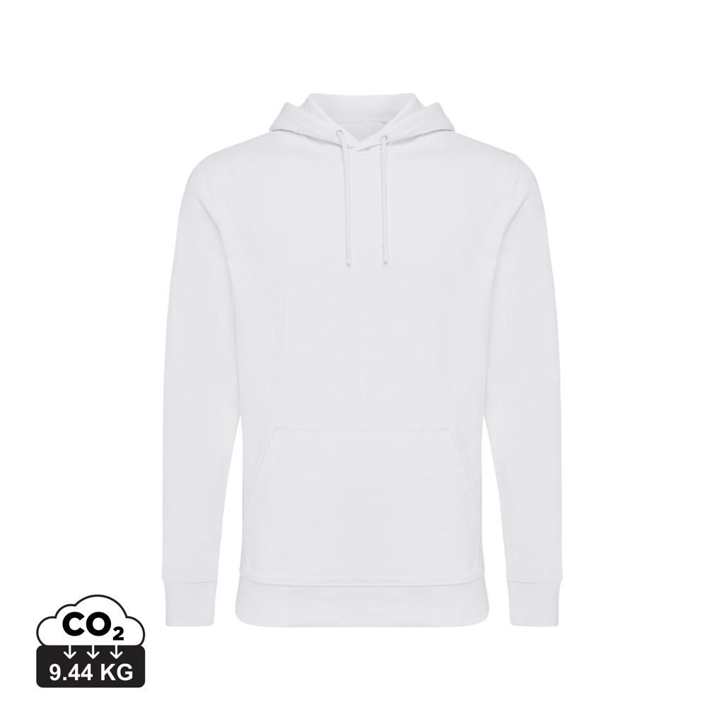Jasper recycled cotton hoodie, recycled white
