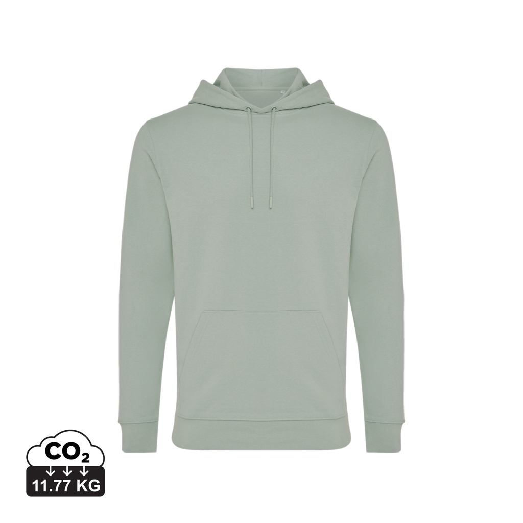 Jasper recycled cotton hoodie, iceberg green