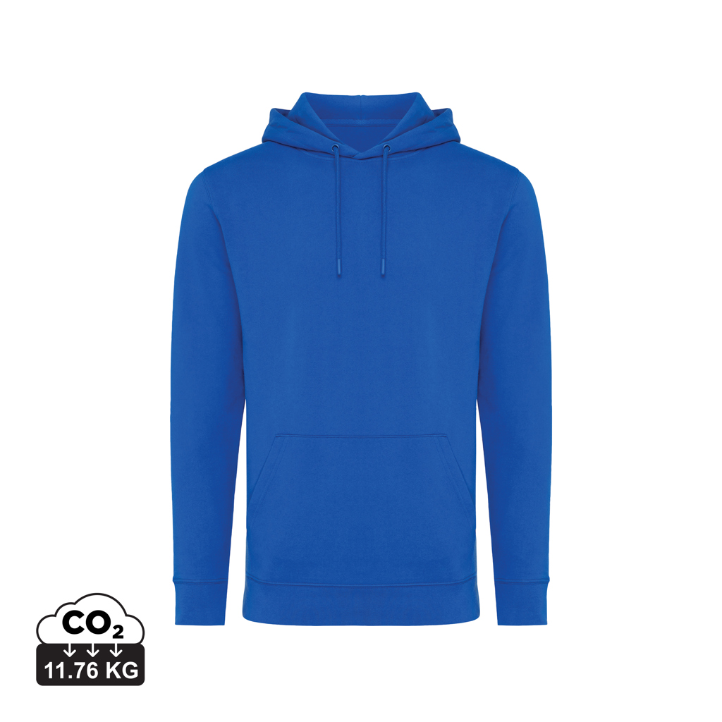 Jasper recycled cotton hoodie, royal blue