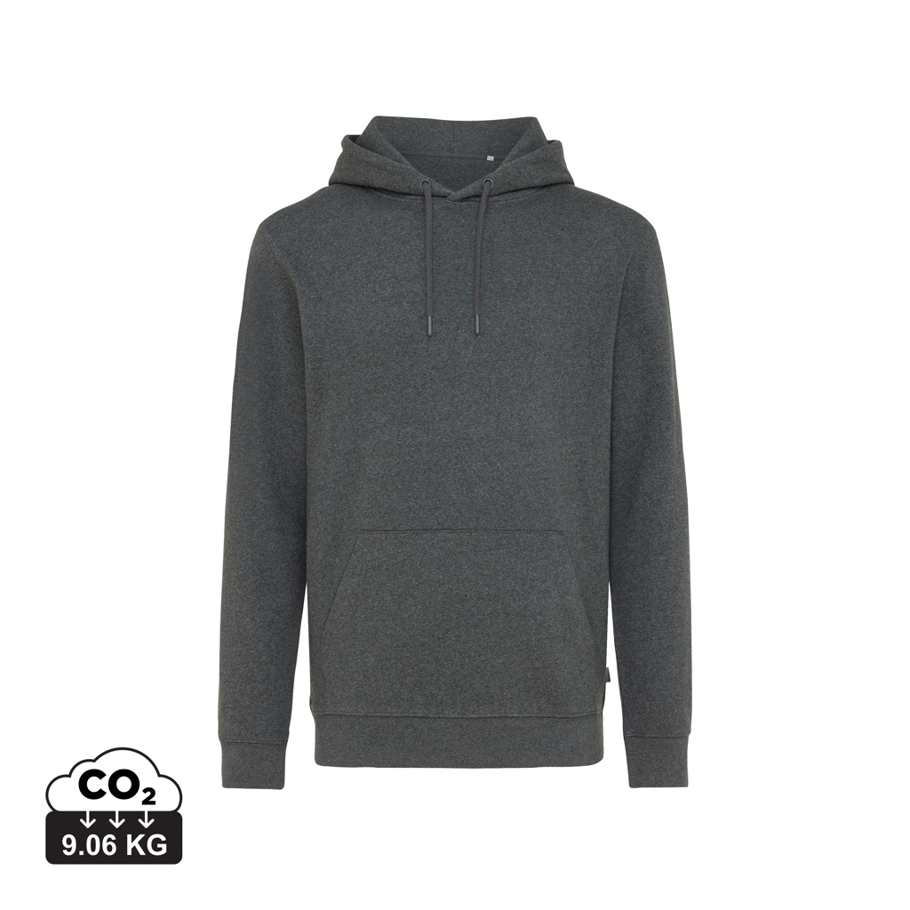 Torres recycled cotton hoodie undyed, heather anthracite