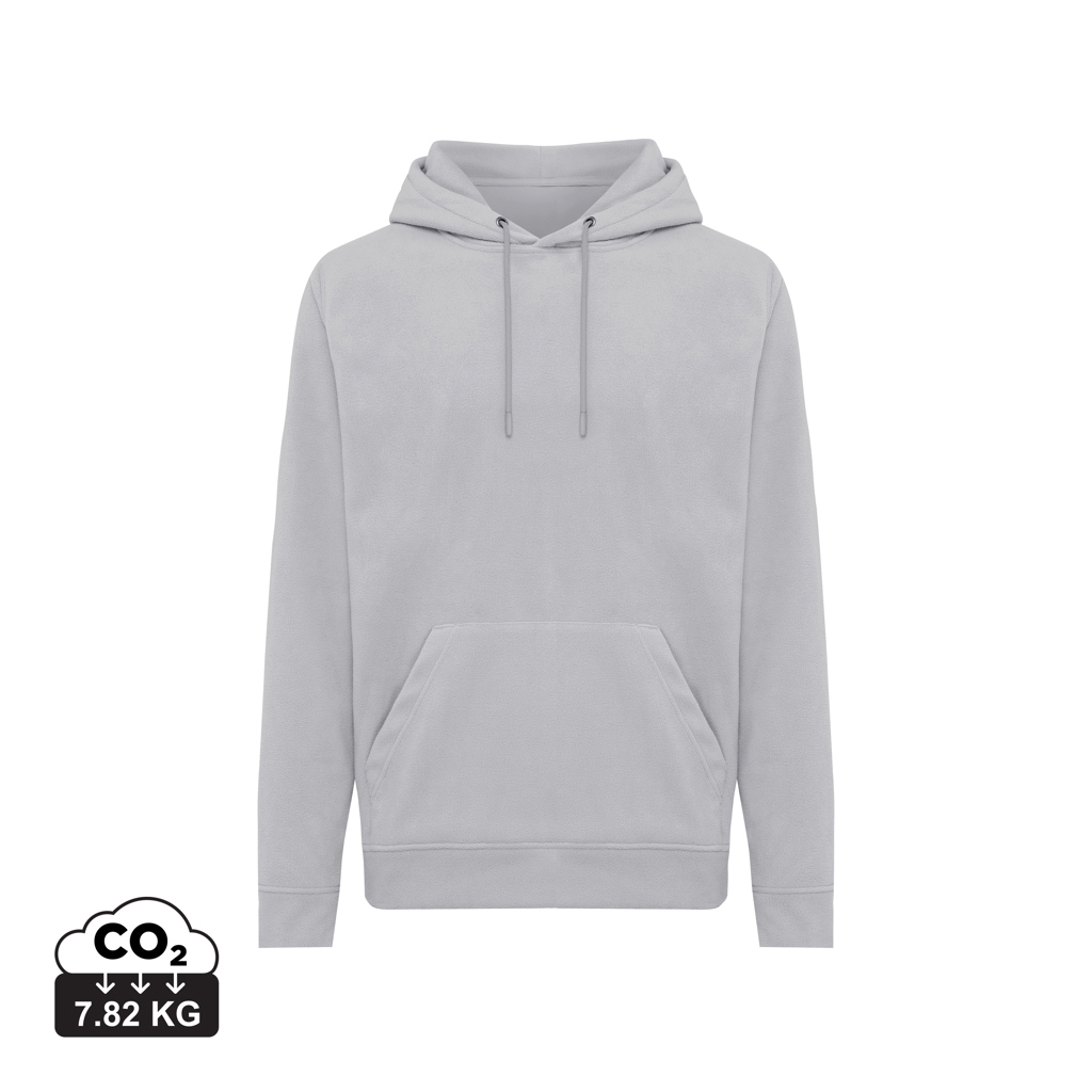 Trivor recycled polyester microfleece hoodie, storm grey