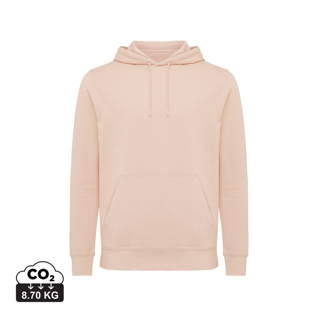 Rila lightweight recycled cotton hoodie, peach nectar