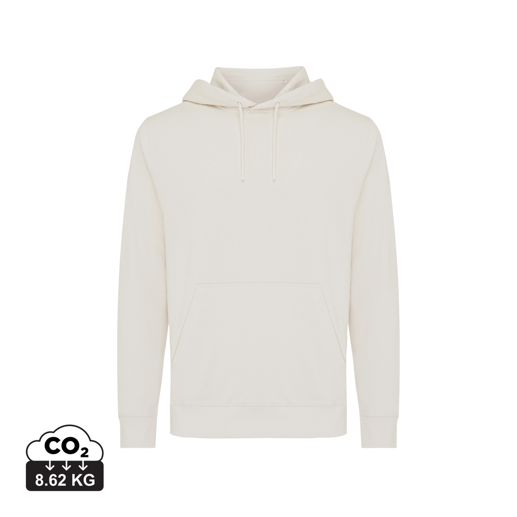 Rila lightweight recycled cotton hoodie, ivory white