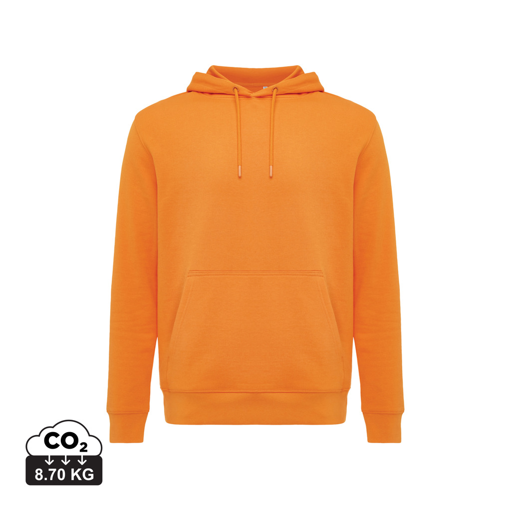 Rila lightweight recycled cotton hoodie, orange