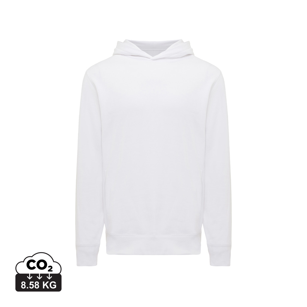 Yengo recycled cotton hoodie with sidepockets, recycled whit