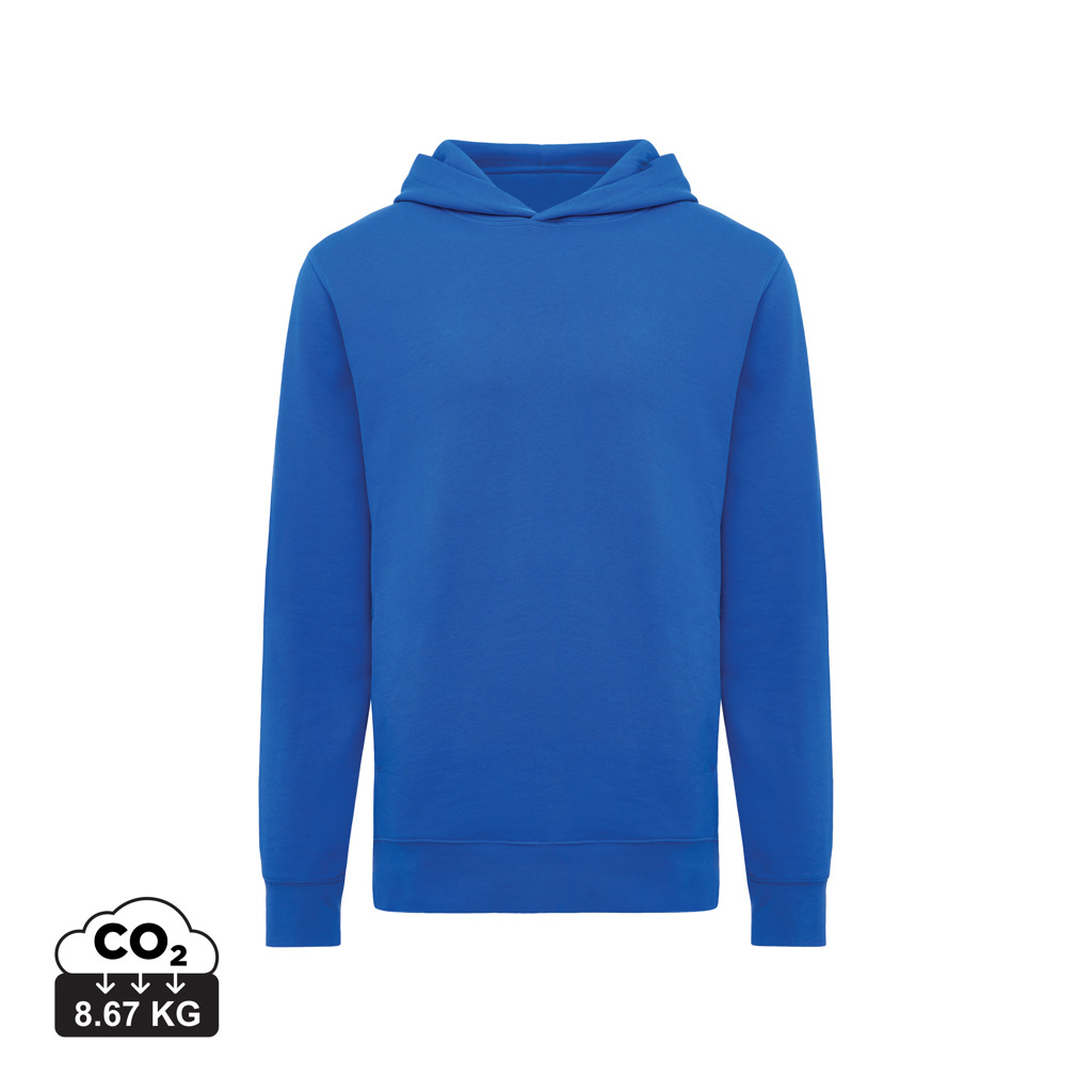 Yengo recycled cotton hoodie with sidepockets, royal blue