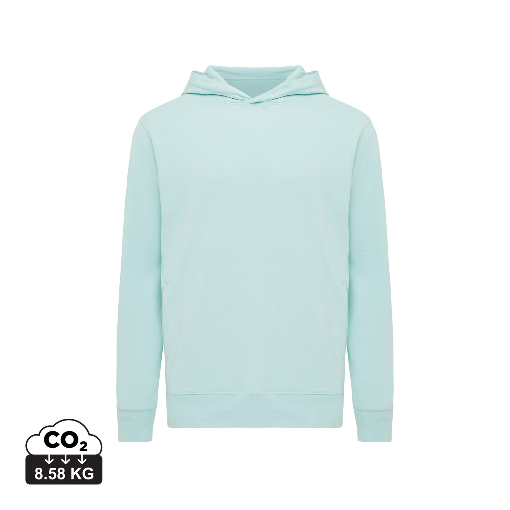 Yengo recycled cotton hoodie with sidepockets, crushed mint