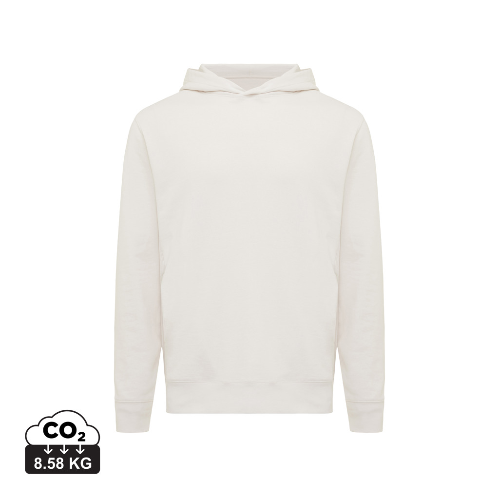 Yengo recycled cotton hoodie with sidepockets, ivory white
