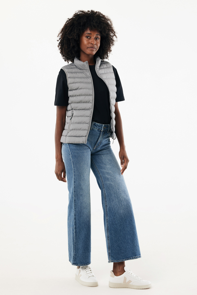 Gilet da donna Meru in rPET, grigio argento