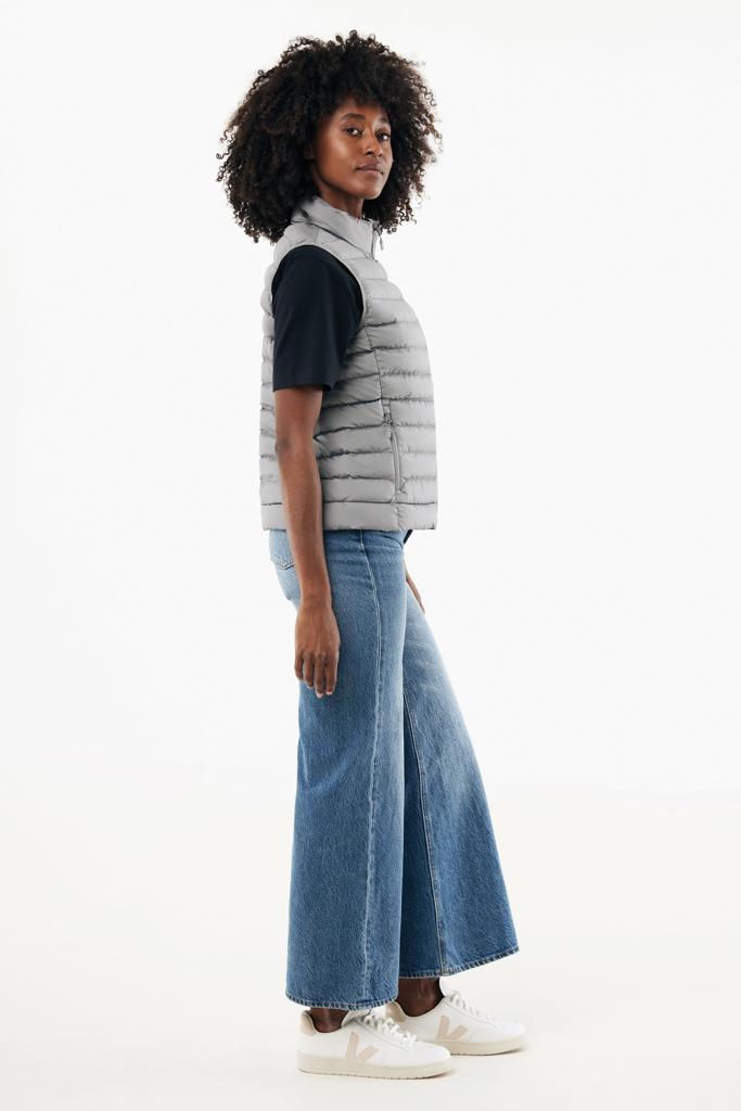 Gilet da donna Meru in rPET, grigio argento