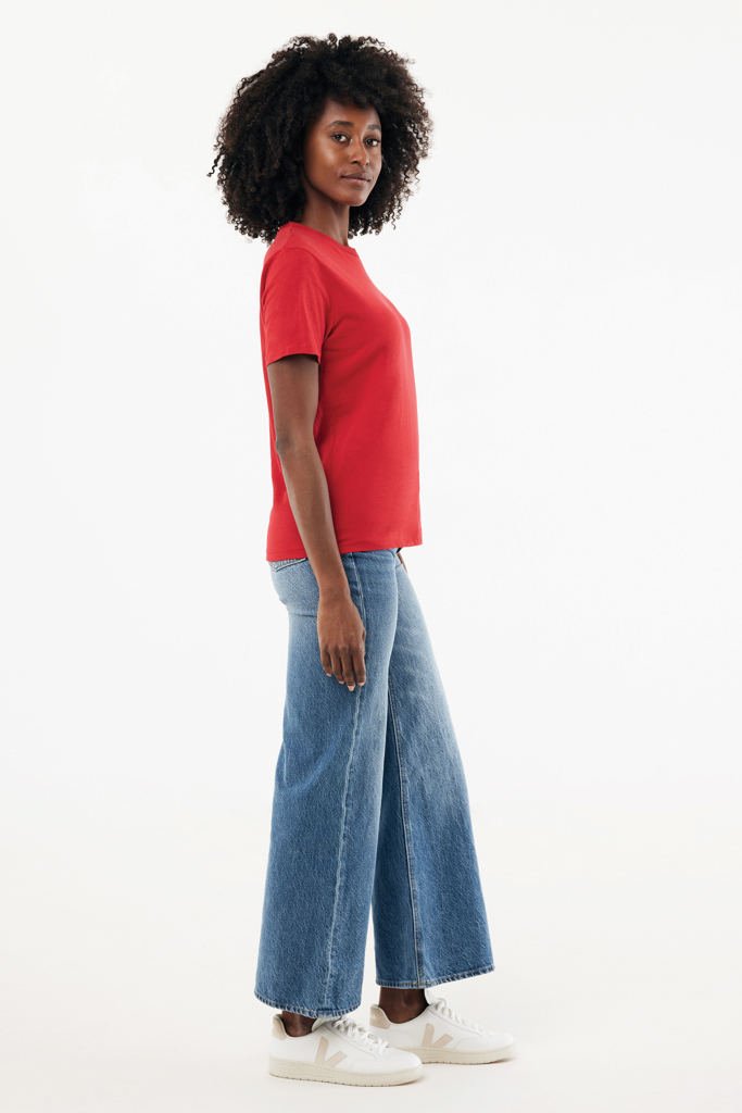 Brett recycled cotton t-shirt, red