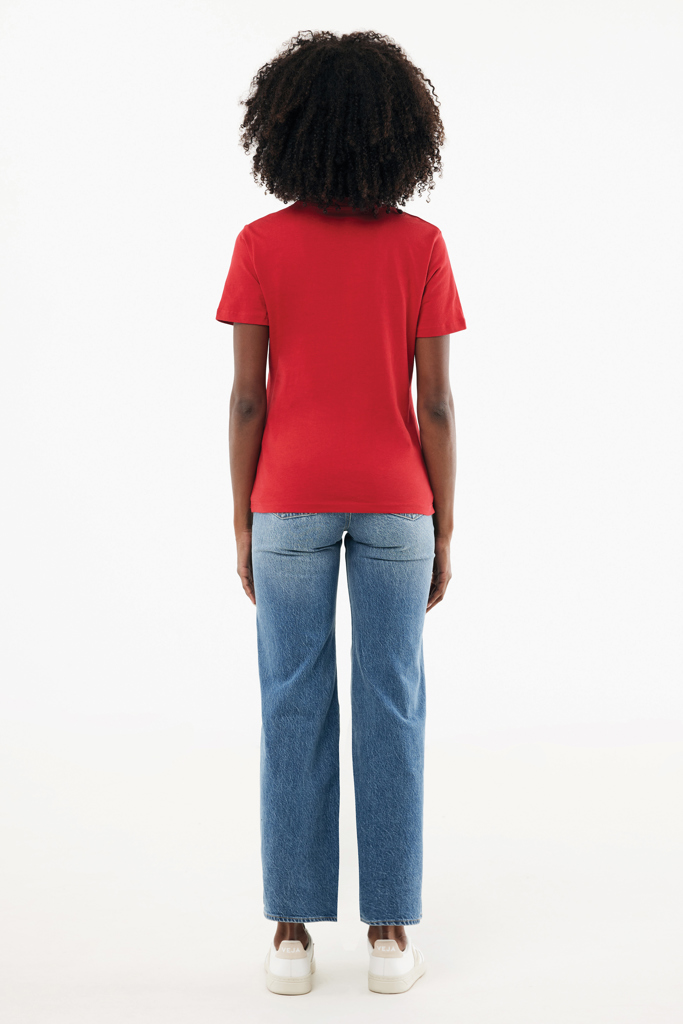 Brett recycled cotton t-shirt, red