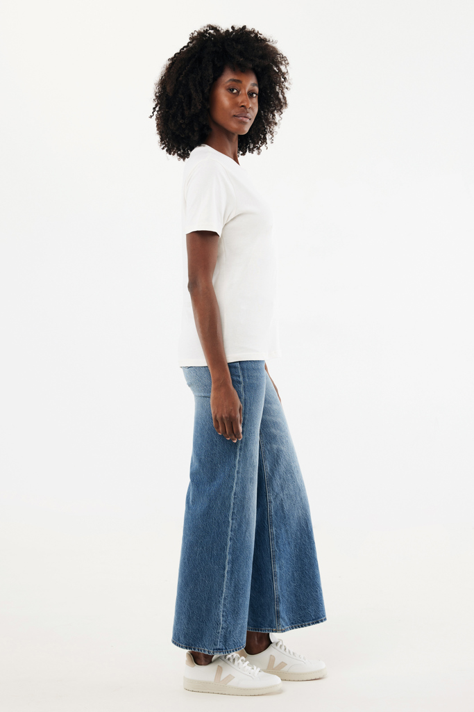 Brett recycled cotton t-shirt, ivory white