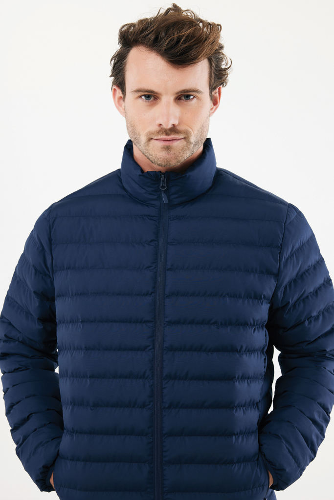 Maiko men recycled polyester padded jacket, navy