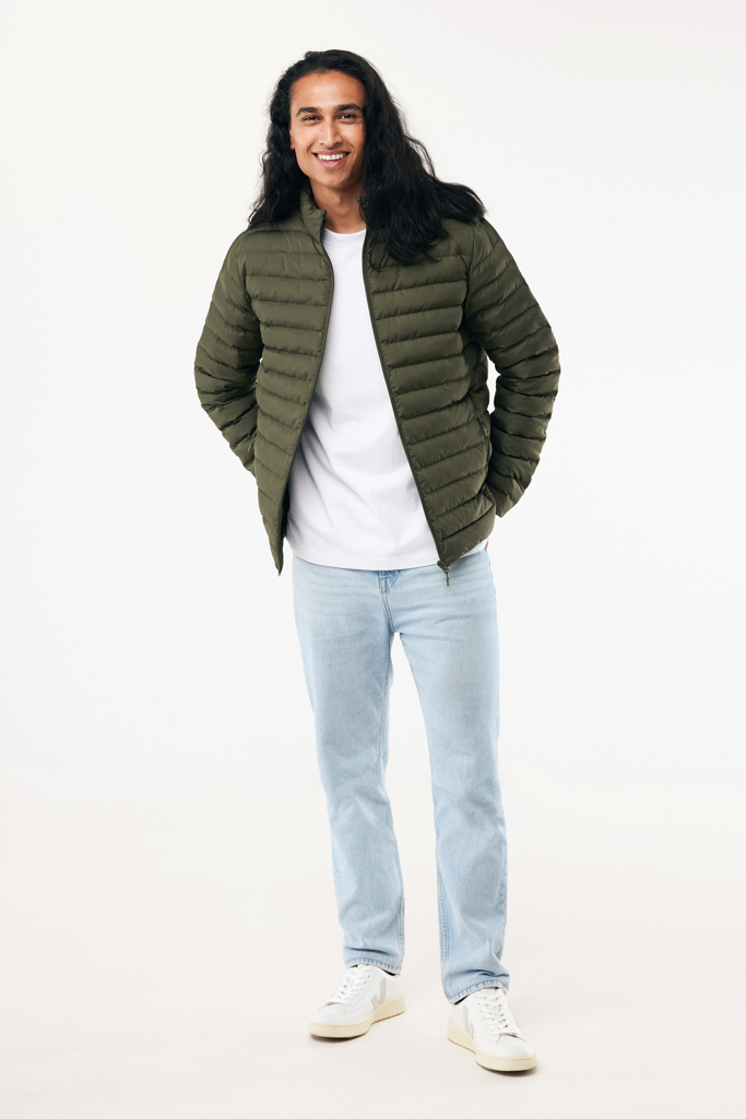 Maiko men recycled polyester padded jacket, khaki