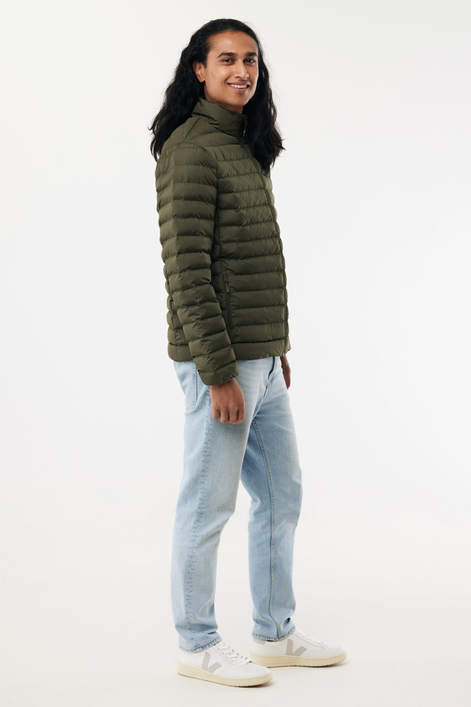 Maiko men recycled polyester padded jacket, khaki