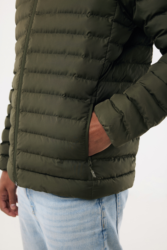 Maiko men recycled polyester padded jacket, khaki