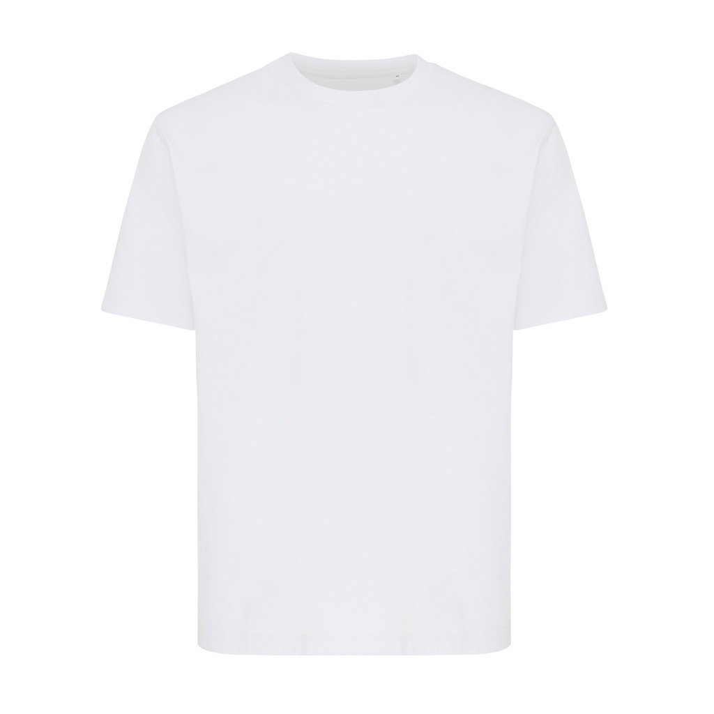 T-shirt lourd en coton recyclé Nikko, recycled white