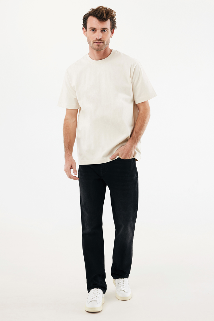 Nikko heavyweight recycled cotton t-shirt, natural raw