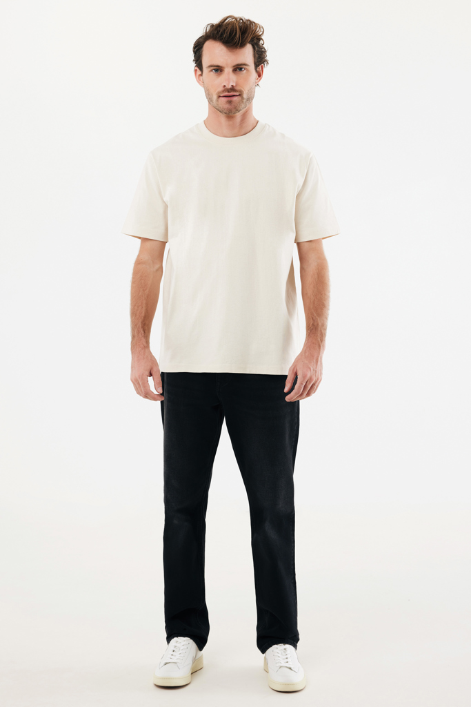 Nikko heavyweight recycled cotton t-shirt, natural raw