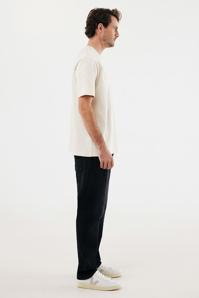 Nikko heavyweight recycled cotton t-shirt, natural raw