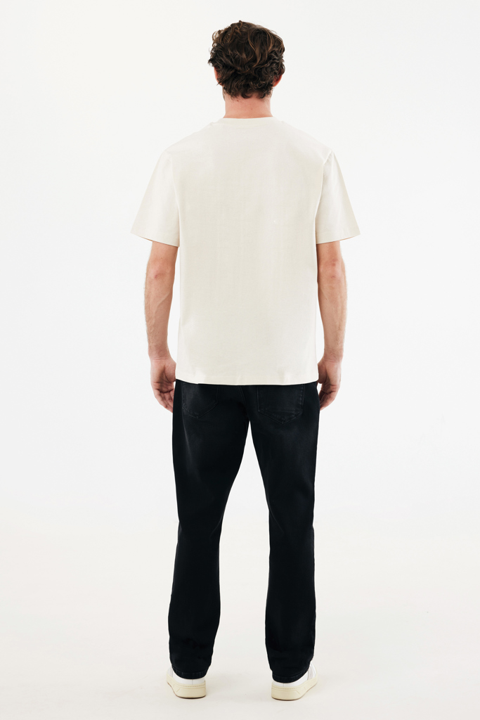 Nikko heavyweight recycled cotton t-shirt, natural raw