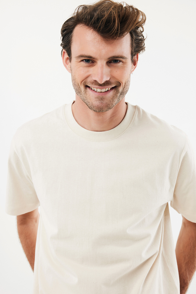 Nikko heavyweight recycled cotton t-shirt, natural raw