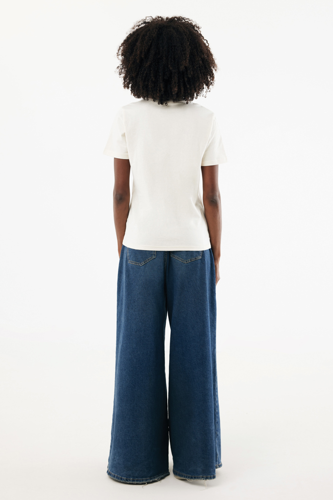 Nikko heavyweight recycled cotton t-shirt, natural raw