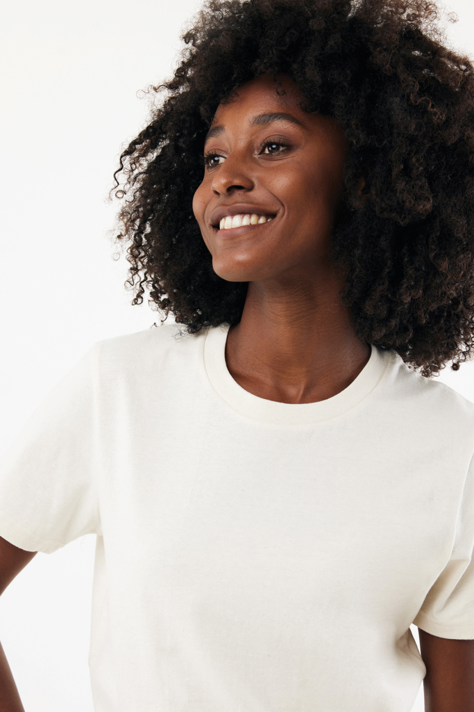 Nikko heavyweight recycled cotton t-shirt, natural raw